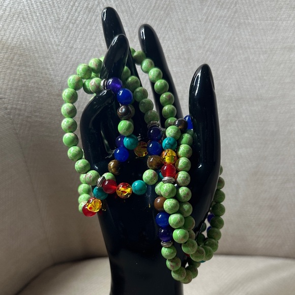 Jewelry - Bracelet Multicolor Beaded Set Of (6)